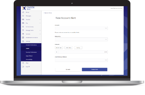 Account Alerts in Digital Banking