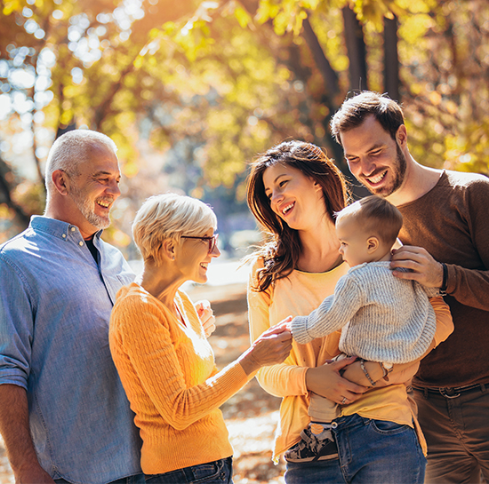 Family spending time together.