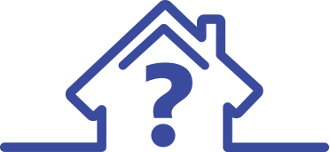House icon with question mark in the middle