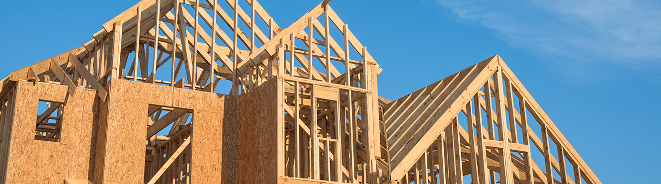 New home being constructed