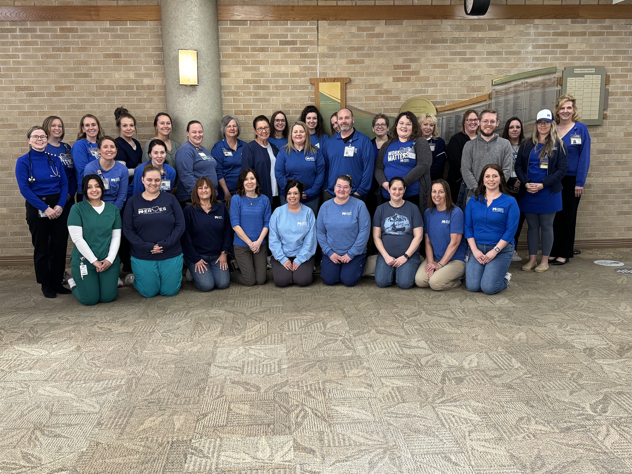 A few of the 300 hard-working staff and medical team serving at Henry County Hospital.