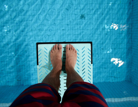 Feet on a diving board - Jump-Start Your Budget - Civista Bank