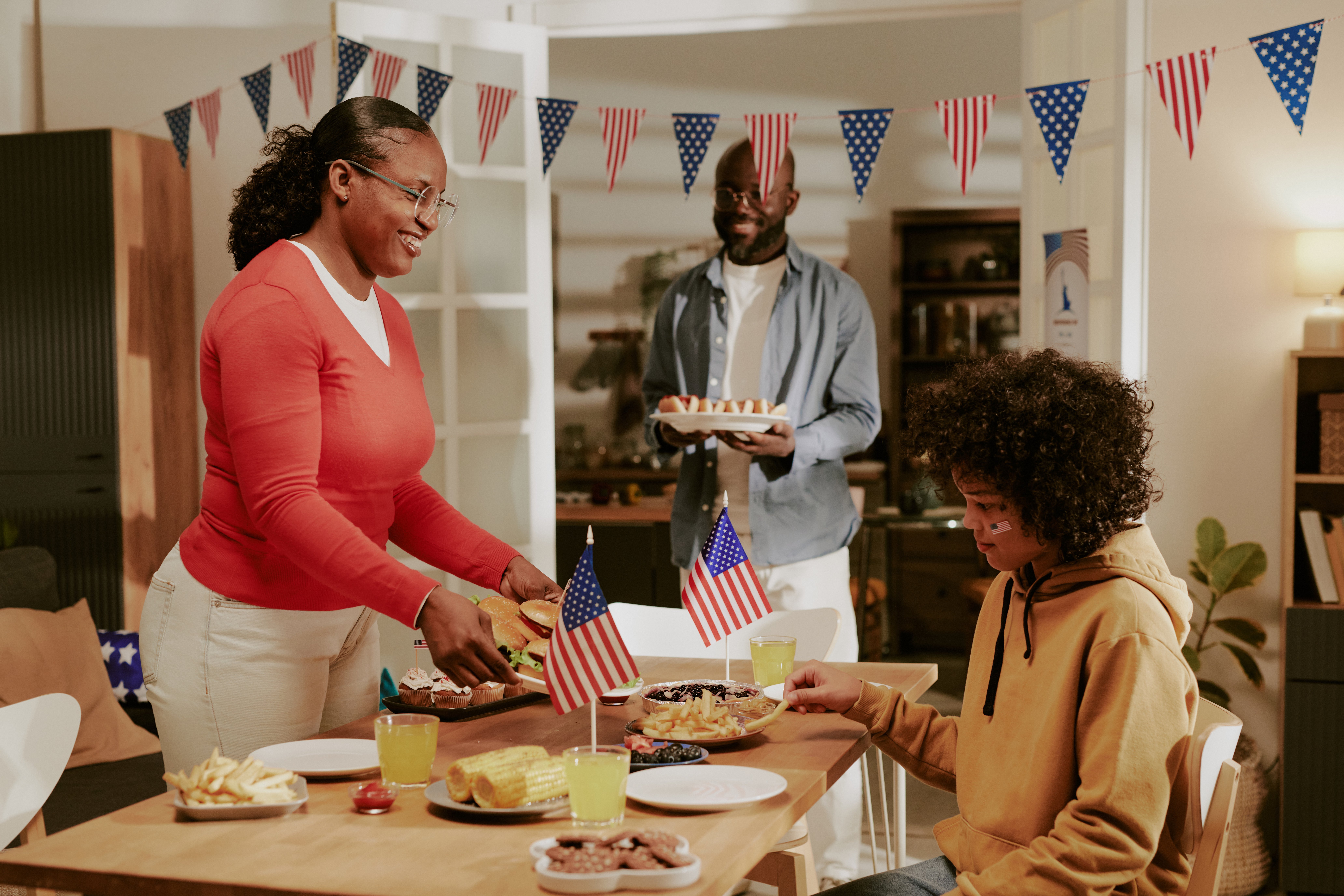 The bank down the street, marking a national moment with you.